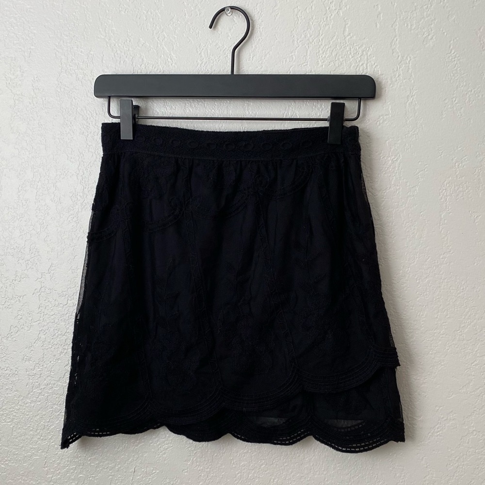 NEVER WORM Honey Punch black detailed skirt